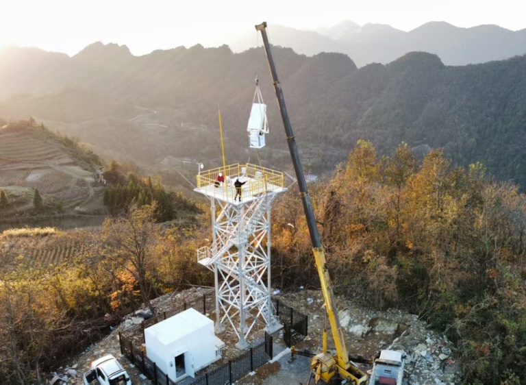 澧水流域首套水利测雨雷达部署完成